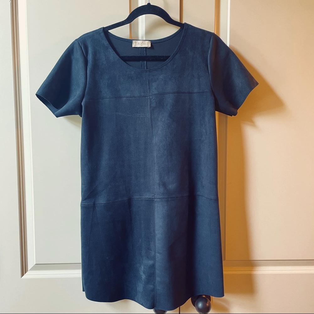 EUC Altar’d State Navy Sueded mini dress